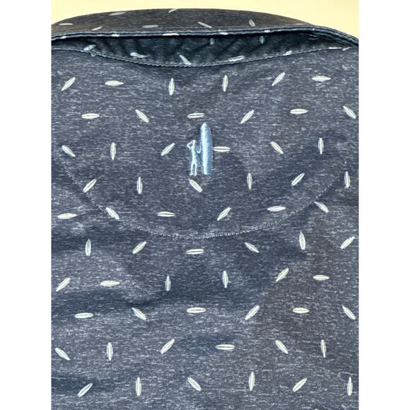 Johnnie-O Men's Golf Polo Shirt Surfboard Graphic Print Blue Performance Sz XXL - Picture 9 of 14